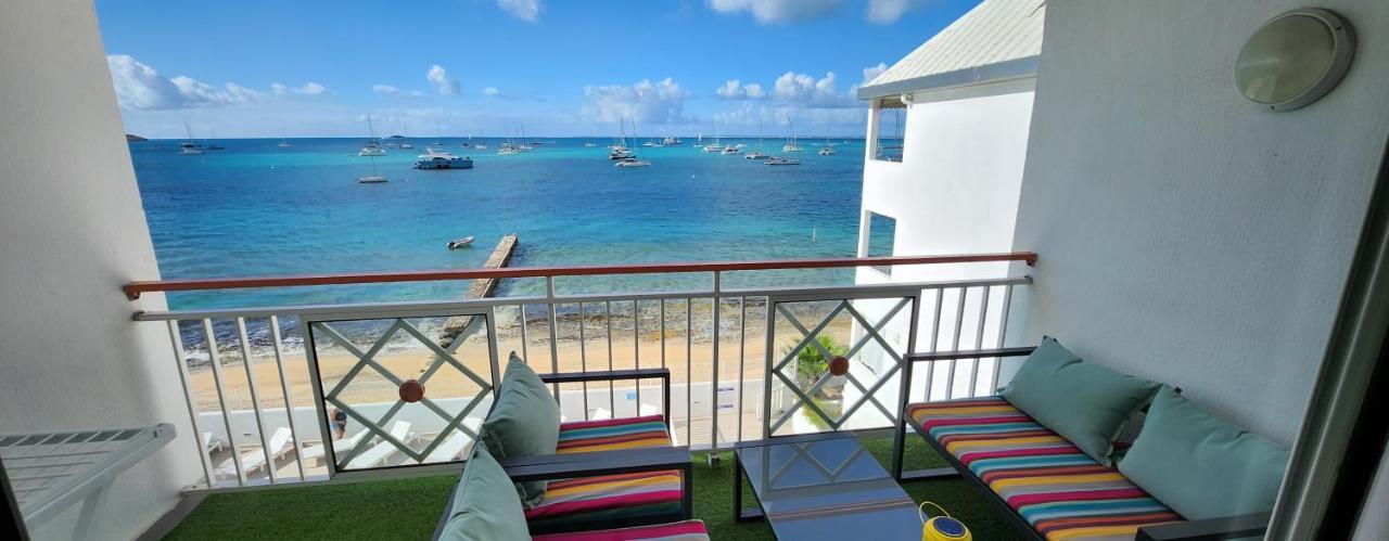 Beau Duplex Vue Mer Avec Piscine Et Acces Plage Marigot  Eksteriør billede
